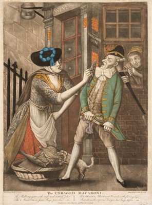 Lot 187 - Dawe (Philip). The Enraged Macaroni, John Bowles, July 13th 1773