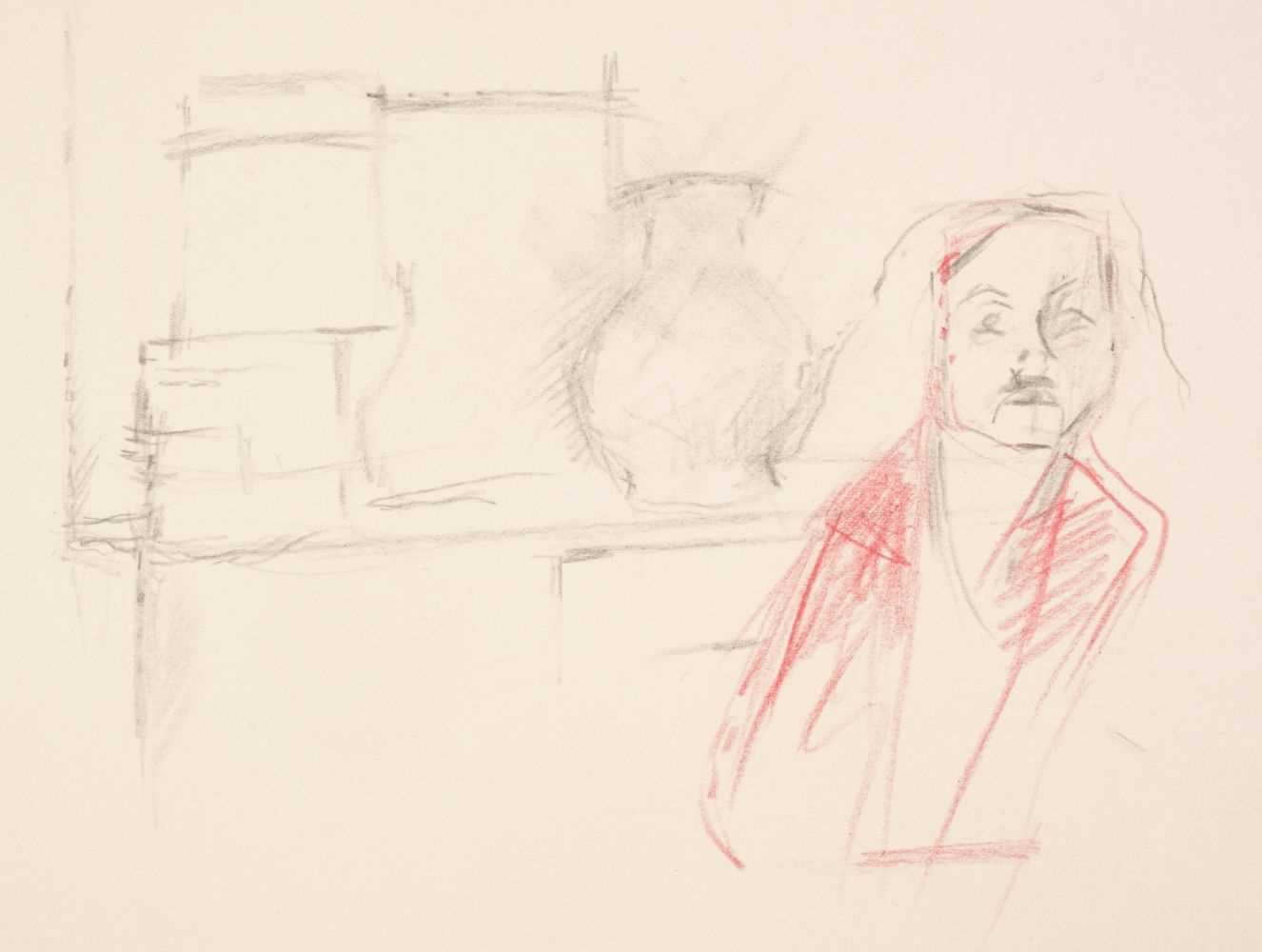 Lot 196 - Coldstream (William, 1908-1987). Woman by a Sideboard, pencil