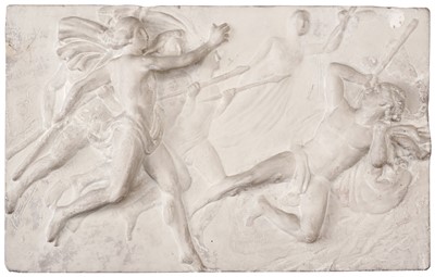 Lot 126 - Flaxman (John, 1755-1826). A group of 7 plaster bas-reliefs, 20th century