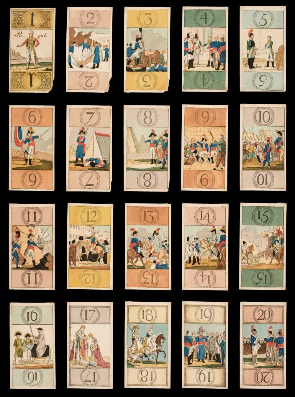 Lot 481 - German tarot cards. Napoleon tarock, Leipzig: Johann Gottfried Herbert, circa 1808