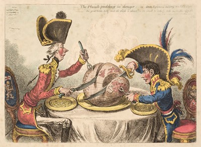 Lot 234 - Gillray (James). The Plumb-pudding in Danger..., 1805 (but H. G. Bohn edition) circa 1850