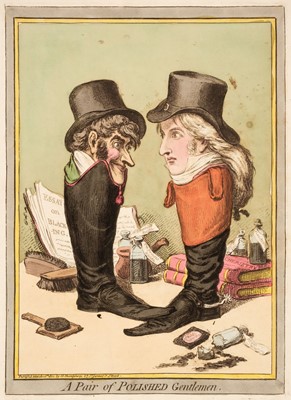 Lot 194 - Gillray (James). A Pair of Polished Gentlemen, H. Humphrey, March 10th 1801