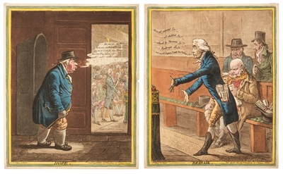 Lot 208 - Gillray (James). Hope [and] Despair, H. Humphrey, April 8th 1802