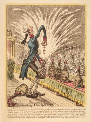 Lot 239 - Gillray (James). Uncorking Old Sherry, H. Humphrey, March 10th 1805