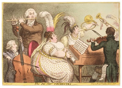 Lot 233 - Gillray (James). The Pic-Nic Orchestra, H. Humphrey, April 23rd 1802