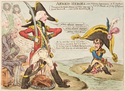Lot 198 - Gillray (James). Armed Heroes..., H. Humphrey, May 18th 1803