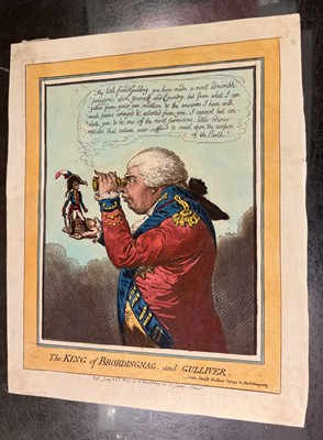 Lot 231 - Gillray (James). The King of Brobdingnag and Gulliver, H. Humphrey, June 26th 1803