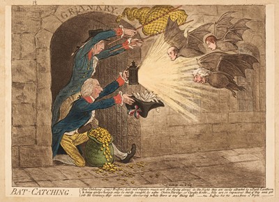 Lot 199 - Gillray (James). Bat Catching..., [H. Humphrey, 1803]