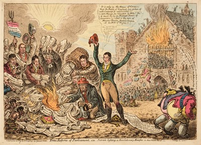 Lot 282 - Gillray (James). True Reform of Parliament..., H. Humphrey, June 14th 1809