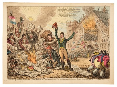 Lot 282 - Gillray (James). True Reform of Parliament..., H. Humphrey, June 14th 1809