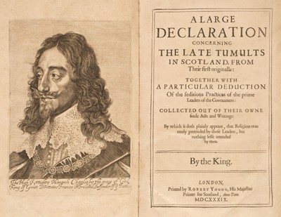 Lot 264 - Charles I. A large declaration concerning the late tumults in Scotland, 1639