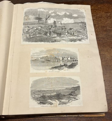 Lot 9 - Crimean War. An album containing numerous engravings and maps, circa 1860