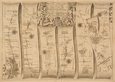 Lot 121 - Ogilby (John). The Road from London to Aberistwith on the Sea Coast com. Cardigan, 1676 or later