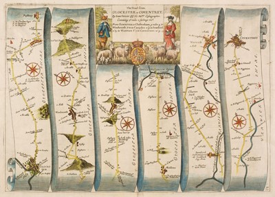 Lot 120 - Ogilby (John). The Road from Glocester to Coventry, 1676 or later