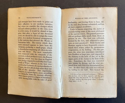 Lot 318 - Wine. The Wine-Drinker's Manual, London: Marsh and Miller, 1830