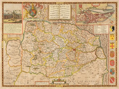 Lot 117 - Norfolk. Speed (John), Norfolk A Countie Florishing & Populous..., circa 1627