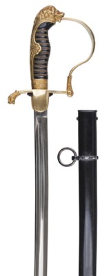 Lot 110 - Sword. A WWII German Artillery Officer's sword by Alexander Coppel