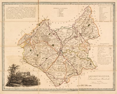 Lot 108 - Leicestershire. Darton (William & Dix Thomas). Leicestershire Divided into Hundreds..., circa 1819