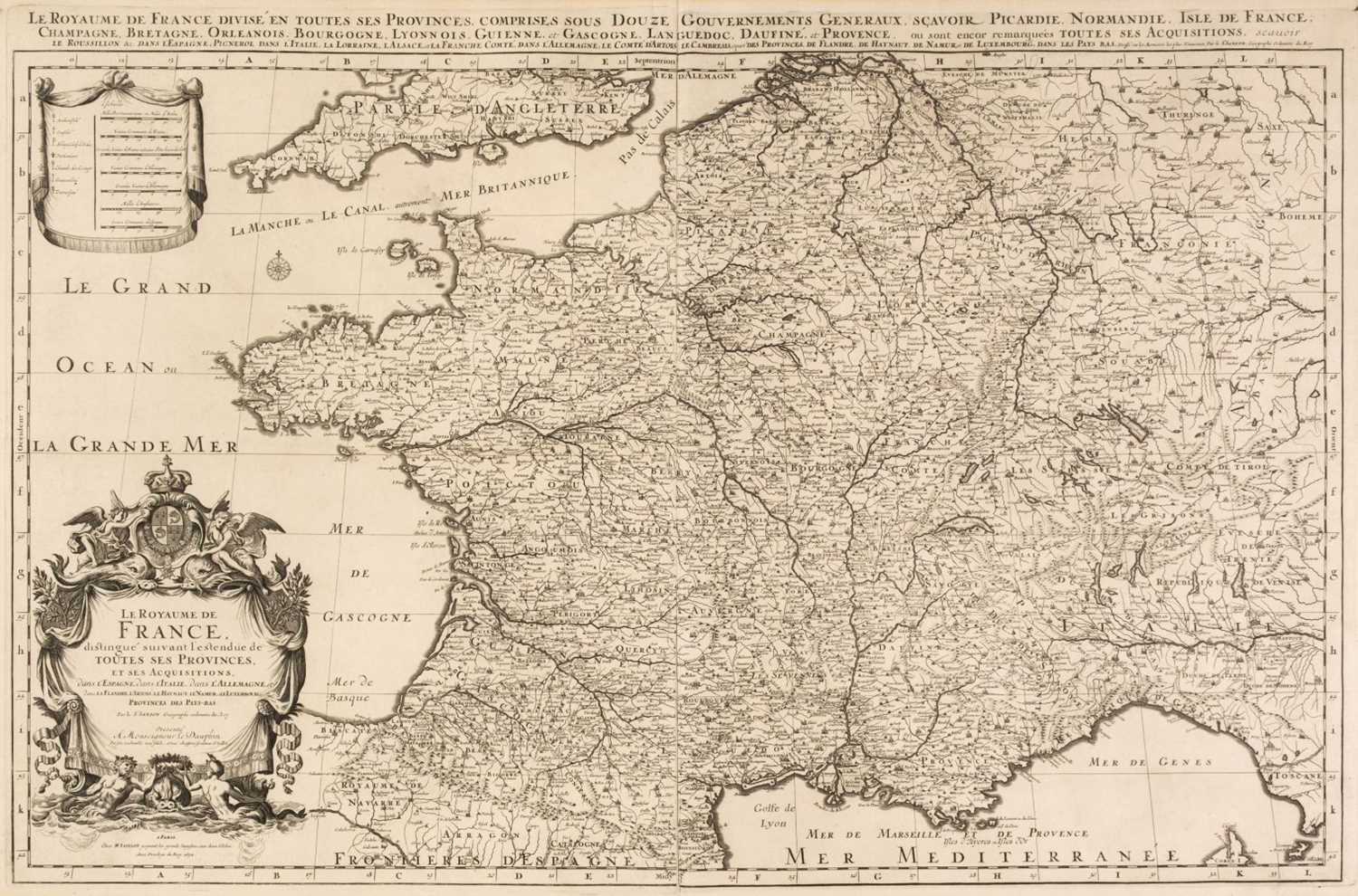 Lot 101 - France. Jaillot (Alexis-Hubert).  Le Royaume de France..., Paris, 1692