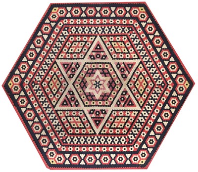 Lot 635 - Crimea. A patchwork cloth, mid 19th century