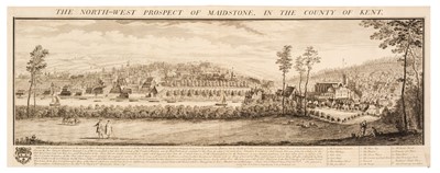 Lot 143 - Buck (Samuel & Nathaniel). The North-West Prospect of Maidstone, in the County of Kent, 1738