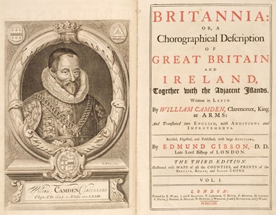 Lot 89 - Camden (William). Britannia or a Chorographical Description of Great Britain..., 2 volumes, 1753