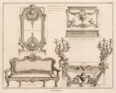 Lot 148 - Diderot (Denis). A collection of 68 plates on architecture, 1765 - 72