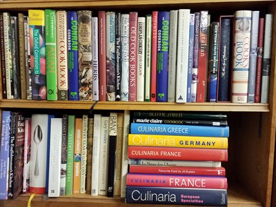 Lot 415 - Cookery. A large collection of cookery & modern cookery reference