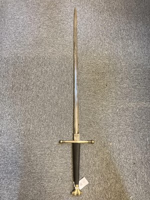 Lot 112 - Sword. An Edwardian Scottish broadsword