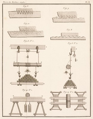 Lot 241 - Coulomb (Charles Augustin). Theorie des Machines Simples, nouvelle edition, 1821