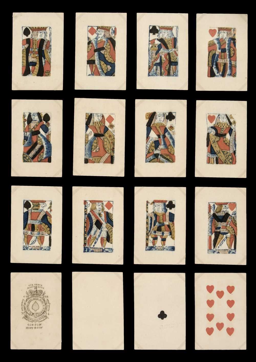 Lot 476 - English playing cards. Standard pack, London: Gibson, Hunt & Son, circa 1802