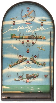 Lot 339 - Bagatelle. A 1950s novelty aviation bagatelle games board by Kay toys