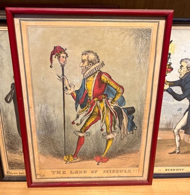 Lot 243 - Heath (William). Eight caricatures relating to the Duke of Wellington, Thos. Mclean, circa 1830