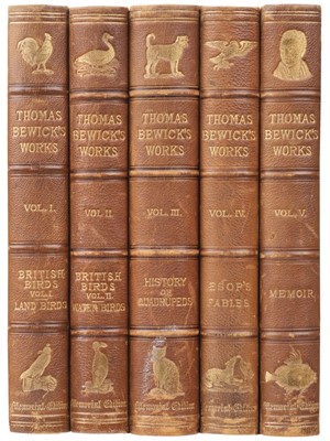 Lot 55 - Bewick (Thomas). Works, Memorial edition, 5 volumes, 1885-87