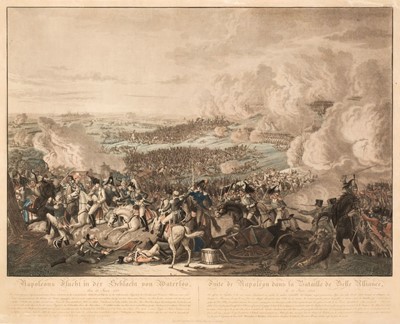 Lot 141 - Battle of Waterloo. Rugendas (J. L.), Napoleans Flucht in der Schlacht von Waterloo, circa 1815