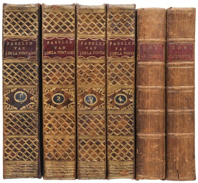 Lot 306 - Fontaine (Jean de la). Fabelen ... in Nederduitsche Vaerzen, 4 volumes, Amsterdam, 1805