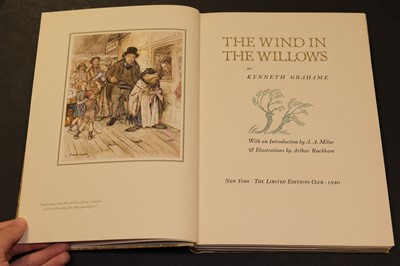 Lot 602 - Rackham (Arthur, illustrator). The Wind in the Willows, Limited Editions Club, 1940