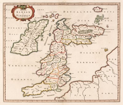 Lot 84 - British Isles. Blaeu (Johannes), Insulae Albion et Hibernia..., [1654]