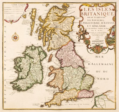 Lot 85 - British Isles. De Fer (Nicolas), Les Isles Britanniques..., 1706