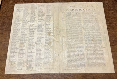 Lot 128 - Speed (John). Suffolk, Suffolke Described and Divided into Hundreds..., 1st edition, circa 1611