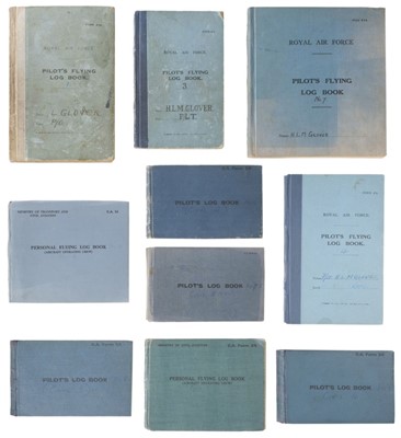Lot 24 - Imperial Airways. Log books, and photographs belonging to Captain H.L.M. Glover