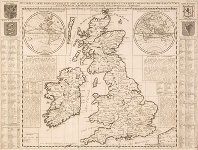 Lot 90 - Chatelain (Henry Abraham). Nouvelle Carte d'Angleterre, d'Ecosse, et d'Irlande..., circa 1719