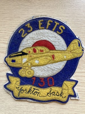 Lot 347 - Elementary Flying Training School. A WWII cloth badge for No. 23 EFTS