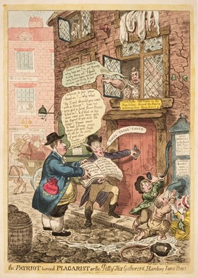 Lot 250 - Williams (Charles). The Patriot turned Plagarist or the Petty tax Gatherers Hunting John Bull, 1806