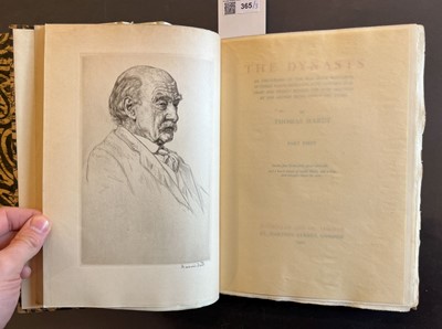 Lot 365 - Hardy (Thomas). The Dynasts, 3 volumes, 1927