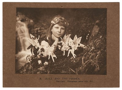 Lot 16 - The Cottingley Fairies. Alice and the Fairies, [and] Iris and the Gnome, 1917, printed c. 1920