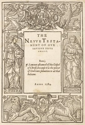 Lot 256 - Bible [English]. [The Holy Bible, 1584]