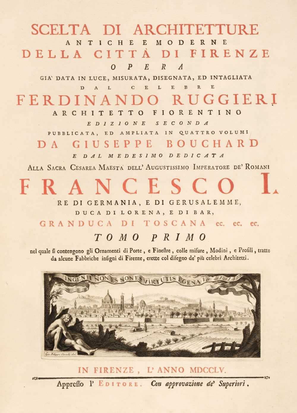 Lot 344 - Ruggieri (Francesco). Scelta di Architetture