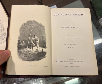 Lot 330 - Dickens (Charles). Our Mutual Friend, 2 volumes, 1st edition, London: Chapman and Hall, 1865