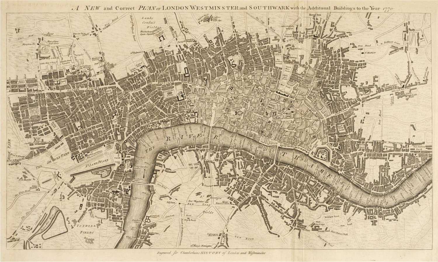 Lot 35 - Chamberlain (Henry). A New and Compleat History and Survey of the Cities of London and Westminster, [1770]